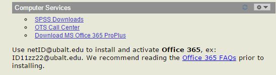 Downloading Access from MyUB